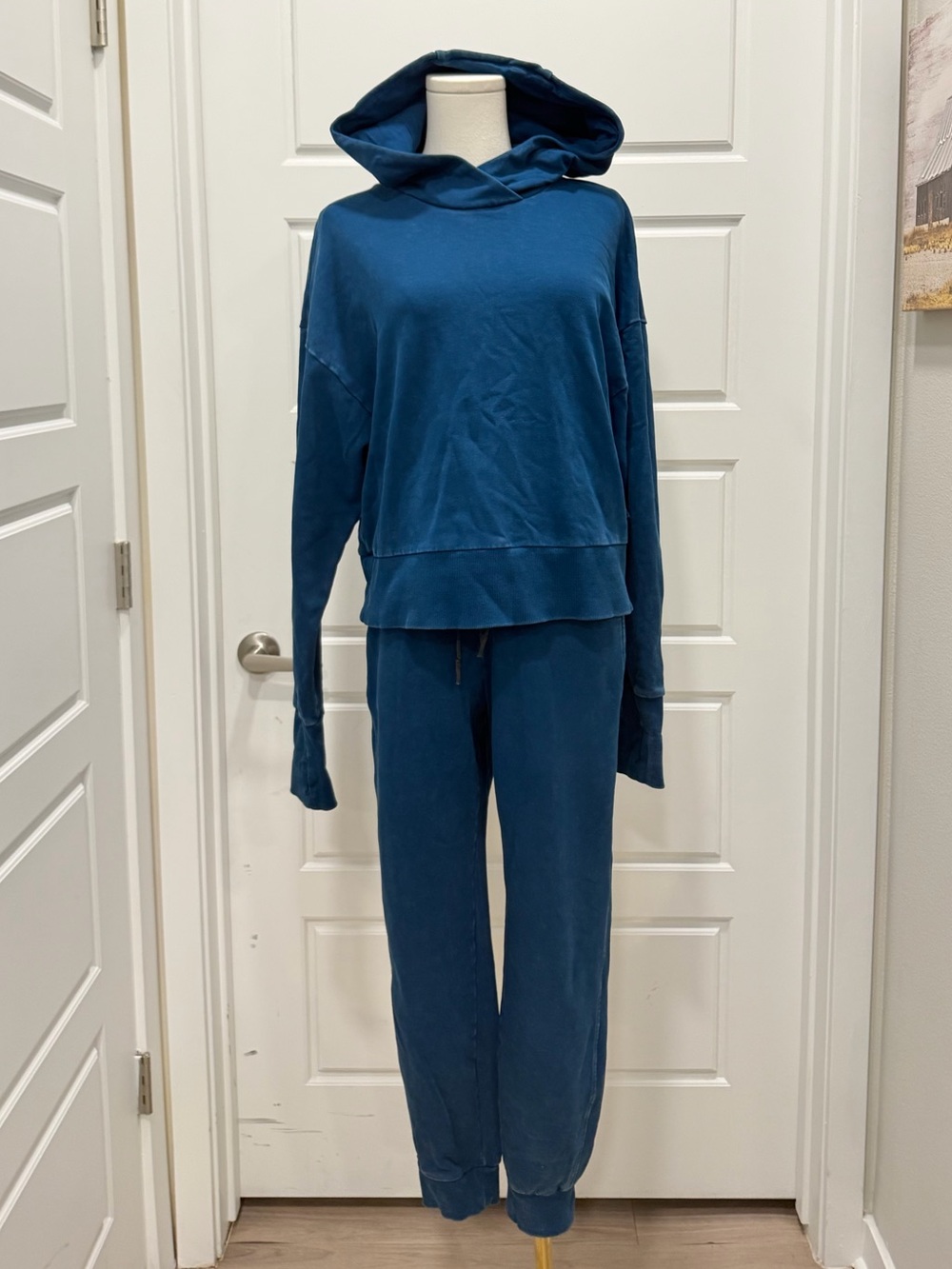 JoyLab Teal Hooded Sweatshirt and Joggers Set